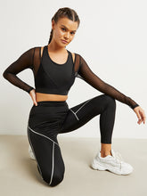 2in1 Sports Bra and Long Sleeves Active Top